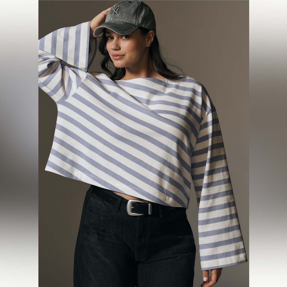 NWT - Boatneck Bell-Sleeve Knit Top - Picture 5 of 8